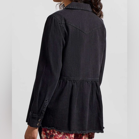 Tribal Jacket - Denim W/Peplum - Picture 4 of 7